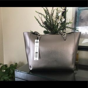 Pewter colored purse